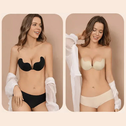Sett med 2 selvklebende push-up-bh-er